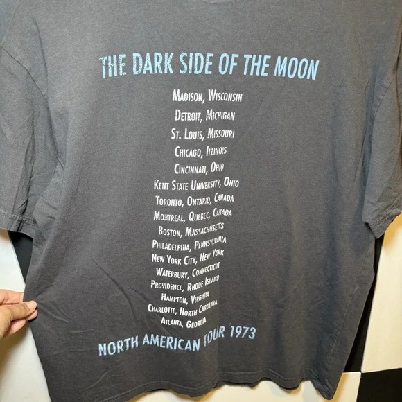 Pink Floyd 1973 Tour H&M Retro Band Tee Women's Size Medium Rock Music VG - Picture 5 of 15